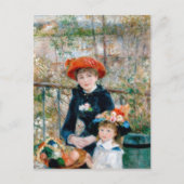 Renoir "Two Sisters (On the Terrace)" Postkarte (Vorderseite)