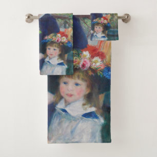 Renoir Two Sisters Terrasse Französischer Impressi Badhandtuch Set
