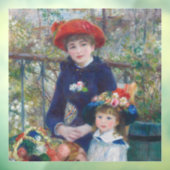 Renoir Two Sisters Terrasse Französischer Impressi Fensteraufkleber (Blatt 3)