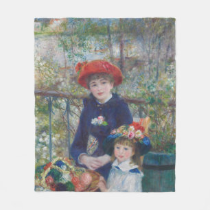 Renoir Two Sisters Terrasse Französischer Impressi Fleecedecke