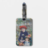 Renoir Two Sisters Terrasse Französischer Impressi Gepäckanhänger (Rückseite vertikal)