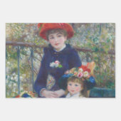 Renoir Two Sisters Terrasse Französischer Impressi Geschenkpapier Set (Vorderseite)