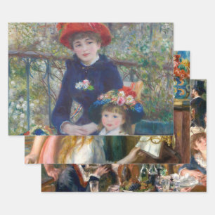Renoir Two Sisters Terrasse Französischer Impressi Geschenkpapier Set