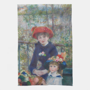 Renoir Two Sisters Terrasse Französischer Impressi Geschirrtuch
