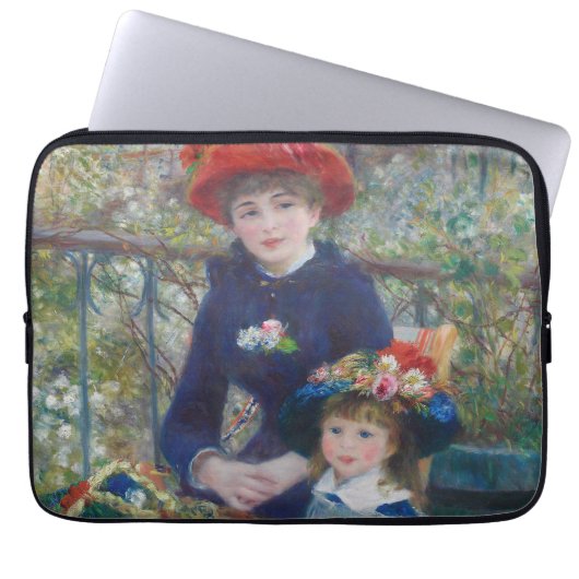 Renoir Two Sisters Terrasse Französischer Impressi Laptopschutzhülle (Vorderseite)