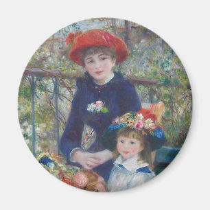 Renoir Two Sisters Terrasse Französischer Impressi Magnet