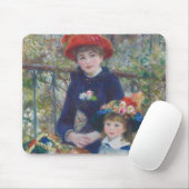 Renoir Two Sisters Terrasse Französischer Impressi Mousepad (Mit Mouse)