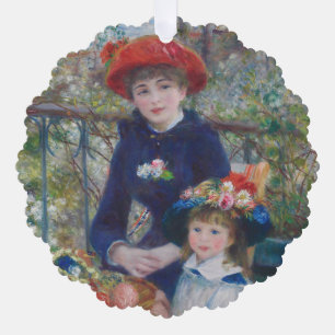 Renoir Two Sisters Terrasse Französischer Impressi Ornament Karte