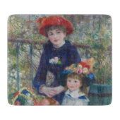 Renoir Two Sisters Terrasse Französischer Impressi Schneidebrett (Vorderseite)