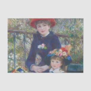Renoir Two Sisters Terrasse Französischer Impressi Seidenpapier