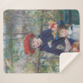 Renoir Two Sisters Terrasse Französischer Impressi Sherpadecke (Vorderseite (Horizontal))