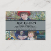 Renoir Two Sisters Terrasse Französischer Impressi Visitenkarte (Rückseite)