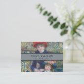 Renoir Two Sisters Terrasse Französischer Impressi Visitenkarte (Stehend Vorderseite)