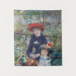 Renoir Two Sisters Terrasse Französischer Impressi Wandteppich