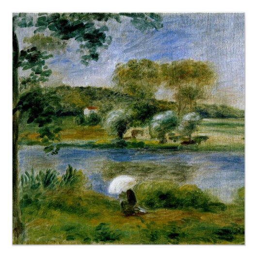 Renoir - Ufer des Flusses Poster (Vorderseite)