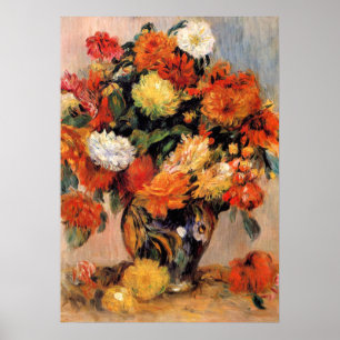 Renoir - Vase der Blume, 1884 Poster