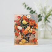 Renoir - Vase der Blume, 1884 Postkarte (Stehend Vorderseite)