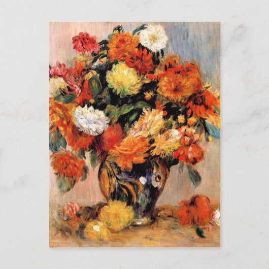 Renoir - Vase der Blume, 1884 Postkarte (Vorderseite)