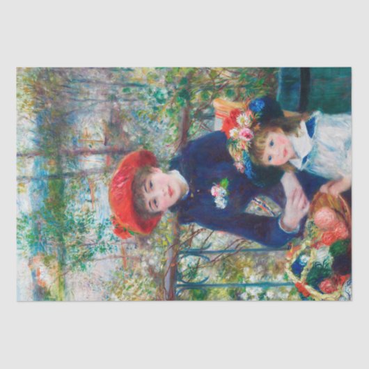 Renoir Vintag Französisch Art Decoupage Seidenpapier (Vorderseite)