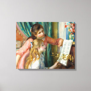 Renoir Zwei Mädchen am Klavier Druck Musik Fine Ar Leinwanddruck