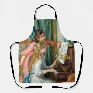 Renoir Zwei Mädchen am Klavier Druck Musik Fine Ar Schürze