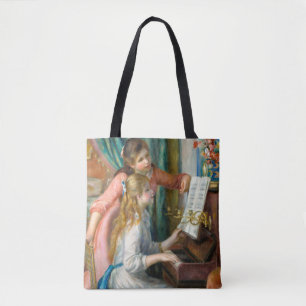 Renoir Zwei Mädchen am Klavier Druck Musik Fine Ar Tasche
