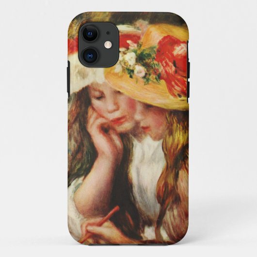 Renoir zwei Mädchen, die im Garten iPhone Fall Case-Mate iPhone Hülle (Rückseite)