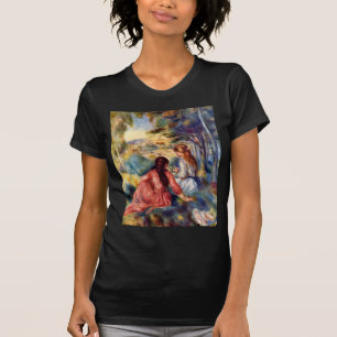Renoir: Zwei Mädchen, die im Gras sitzen T-Shirt