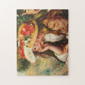 Renoir zwei Mädchen, die in der Garten-Fliese Puzzle (Vertikal)