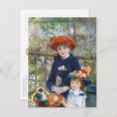 Renoir Zwei Schwestern auf einer Terrasse CC0402 P Postkarte (Vorne/Hinten)