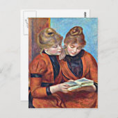 Renoir - zwei Schwestern Postkarte (Vorne/Hinten)