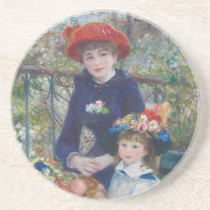 Renoir Zwei Schwestern Terrasse Französischer Impr Getränkeuntersetzer