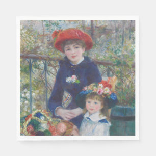 Renoir Zwei Schwestern Terrasse Französischer Impr Serviette