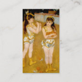Renoir's Acrobats beim Cirque Fernando (1879) Visitenkarte (Rückseite)