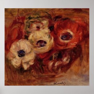 Renoirs Anemonen-Stillleben Poster