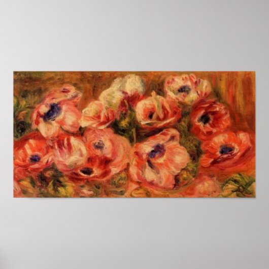 Renoir's Anemones Still Life Poster (Vorne)