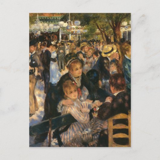 Renoir's Bal du de la Galette (1876) Postkarte (Vorderseite)