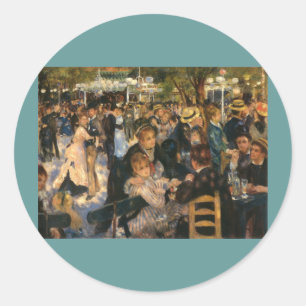 Renoir's Bal du de la Galette (1876) Runder Aufkleber