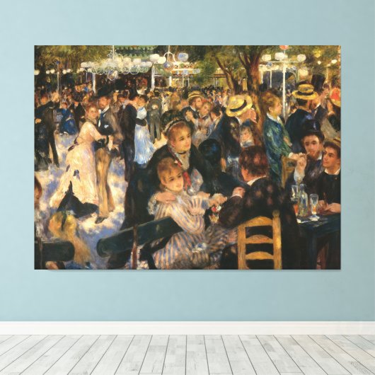 Renoir's Bal du moulin de la Galette (1876) Leinwanddruck (Insitu (Holzboden))