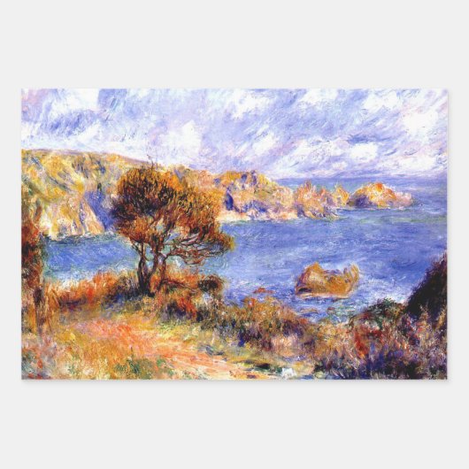 Renoir's berühmtes Kunstwerk verpackt Papierblätte Geschenkpapier Set (Vorderseite 2)