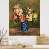 Renoirs Bouquet der Rose Poster (Küche)