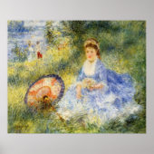 Renoir's junge Frau mit einem japanischen Schirm Poster (Vorne)