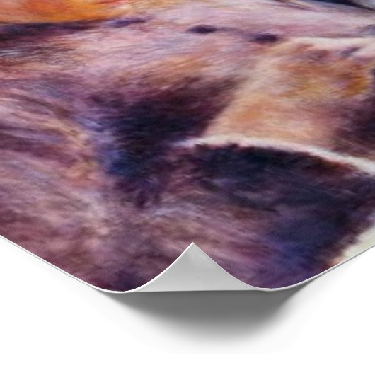 Renoirs junge Frau nähen Poster (Ecke)