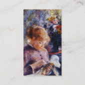 Renoirs junge Frauen-Nähen Visitenkarte (Rückseite)