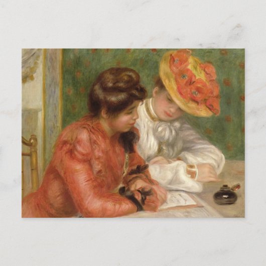 Renoir's Letter Writer Postkarte (Vorderseite)