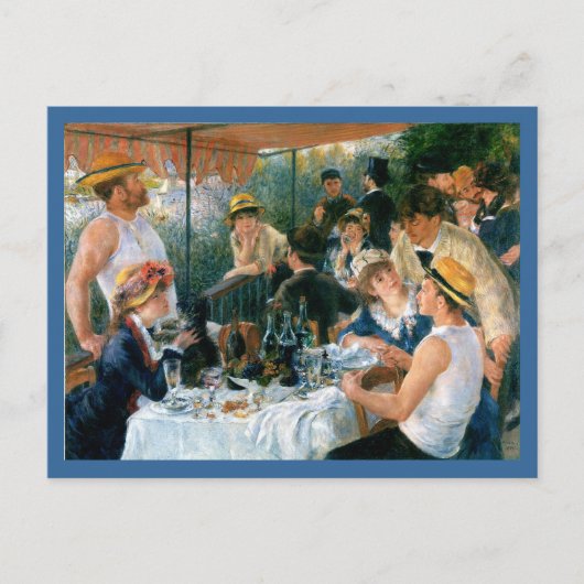 Renoir's Luncheon of the Boating Party (1881) Einladungspostkarte (Vorderseite)