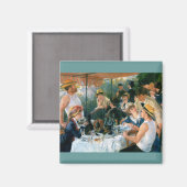 Renoir's Luncheon of the Boating Party (1881) Magnet (Vorderseite/Rückseite)