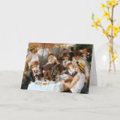 Renoir's "Luncheon of the Boating Party" Geburtsta Karte (Gelbe Blume)