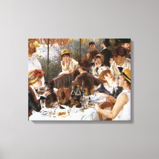 Renoir's "Luncheon of the Boating Party" Leinwanddruck (Vorderseite)