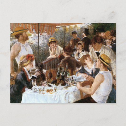 Renoir's "Luncheon of the Boating Party" Postkarte (Vorderseite)